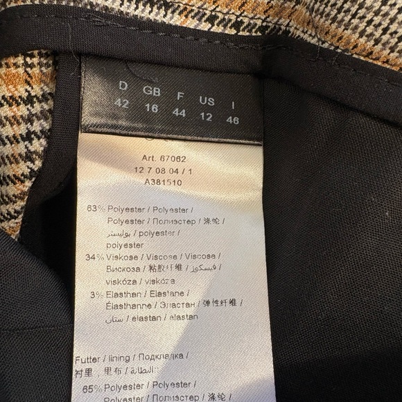 Plaid Wide Leg Women's Pants - Picture 6 of 7